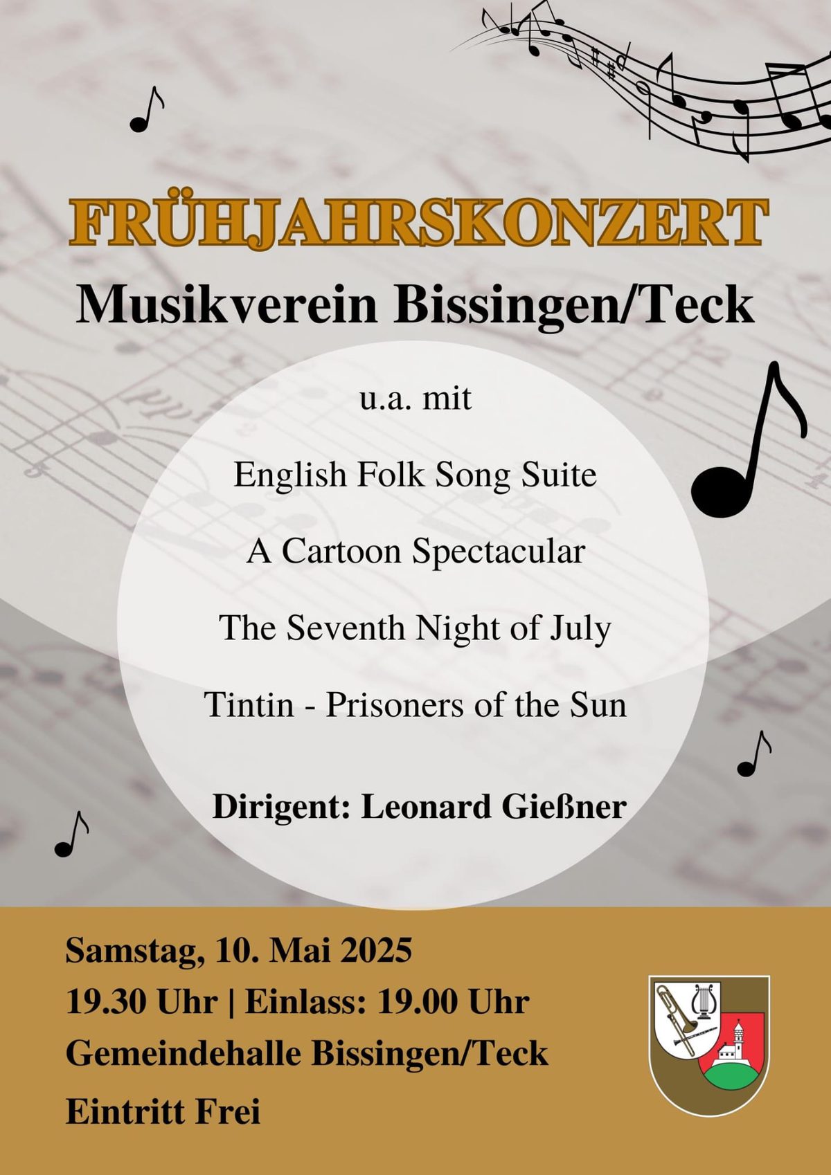 Plakat zum Frühjahrskonzert 2025
