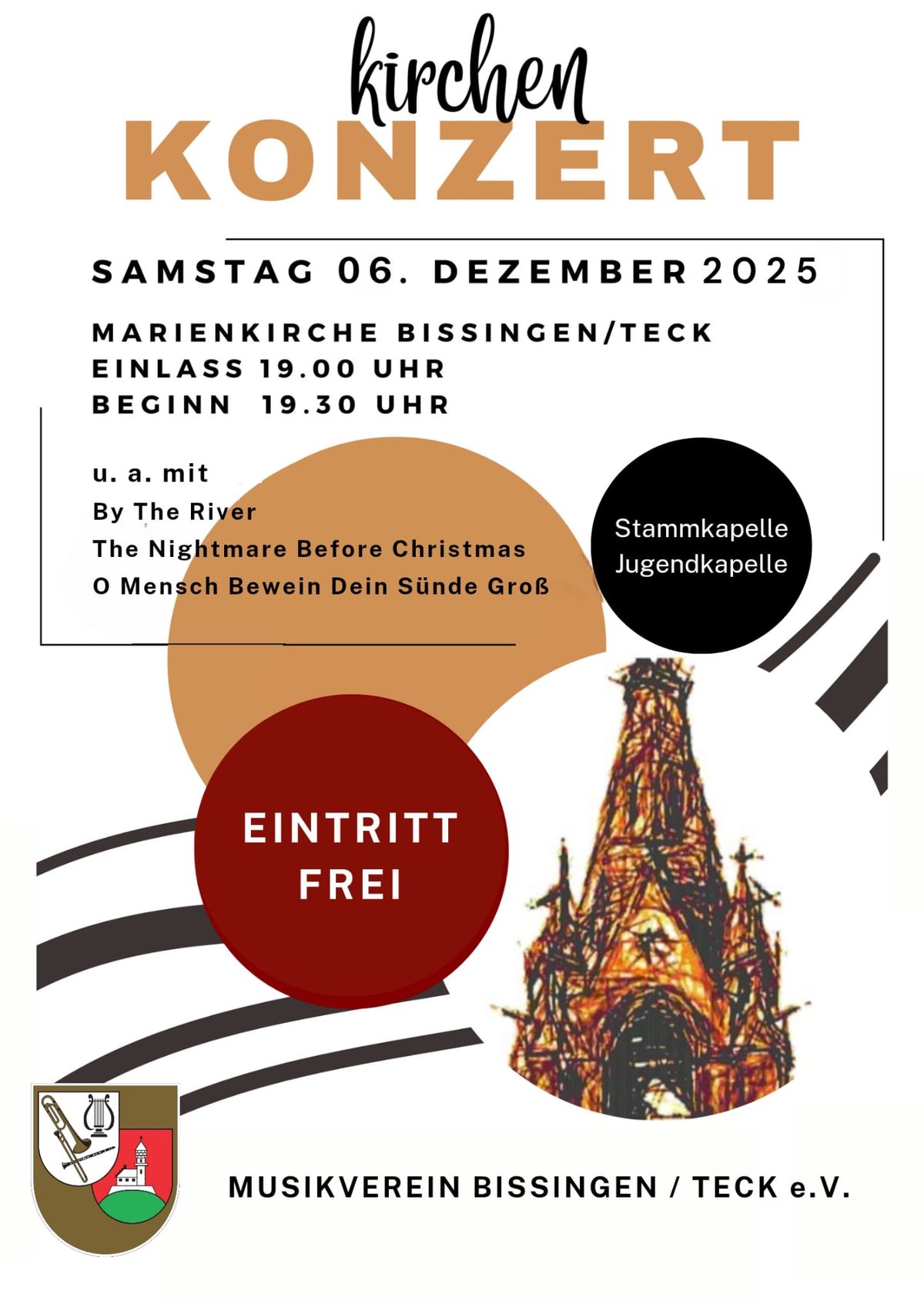 Plakat zum Kirchenkonzert 2025